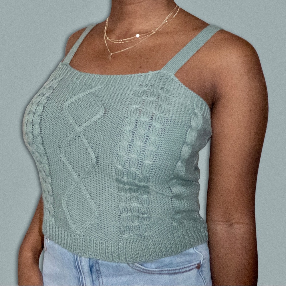 No Comment Knit Tank Top